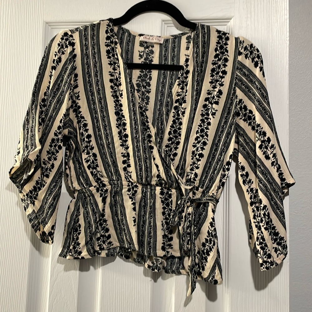 Flowy peplum top
